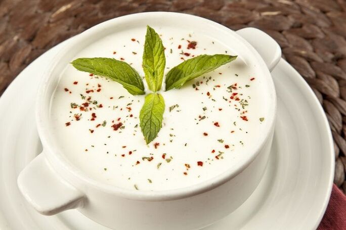 slimming yoghurt soup
