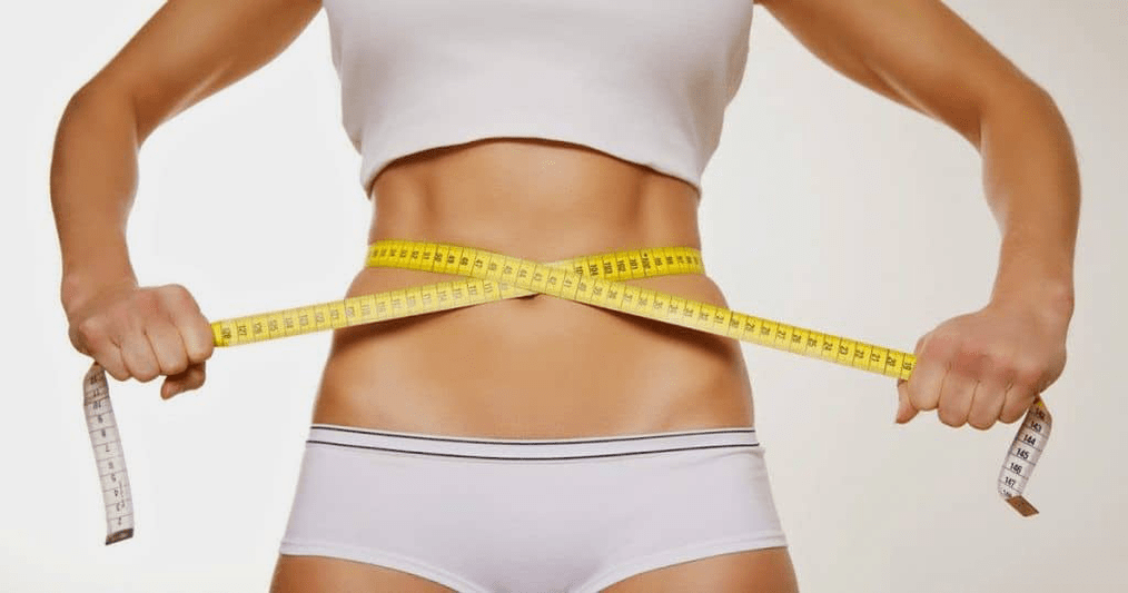 measuring waist with a centimeter after losing weight